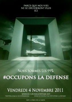 Vendredi 4 Novembre Occupons la Défense