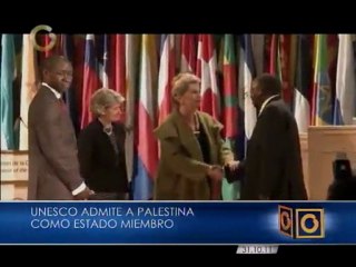 Unesco admite a Palestina como estado miembro