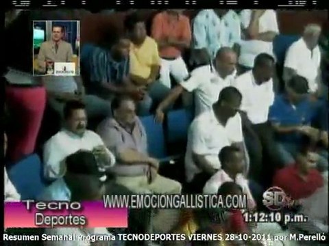 1era Parte PROGRAMA RESUMEN SEMANAL TECNODEPORTES VIERNES 28-OCT.-2011 POR MANUEL PERELLO
