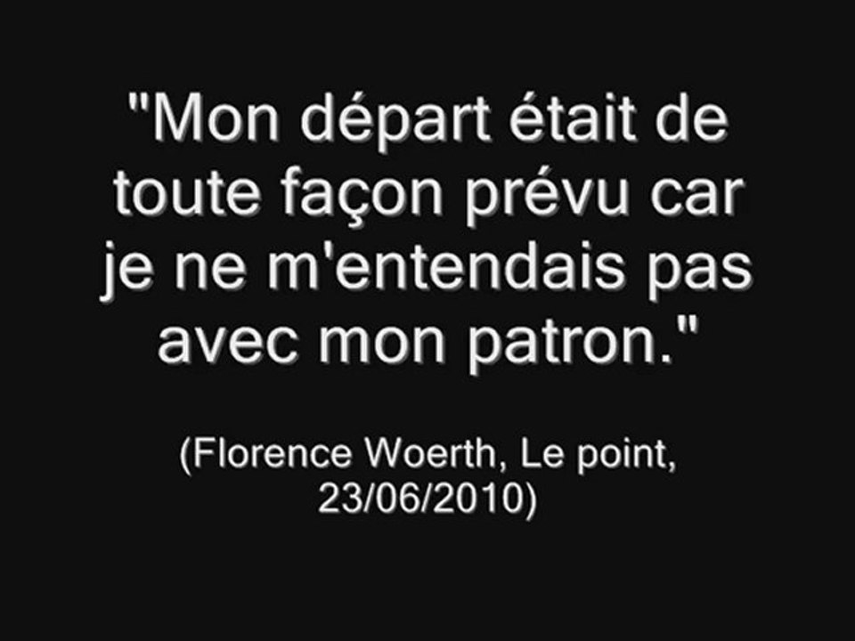 Eric Woerth vs 8 femmes I