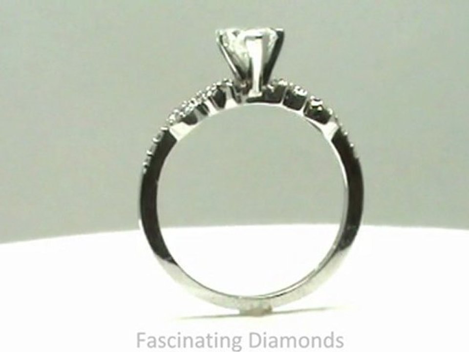 FDENS3043HTR  Prong Set Petite Heart Diamond Engagement Ring