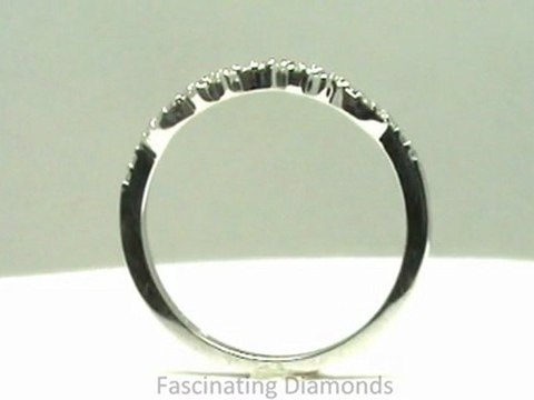 FDENS3043B Round Cut Diamond Wedding Anniversary Band Prong Setting