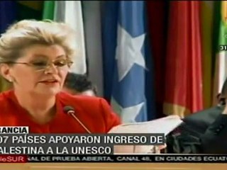 Unesco aprueba por mayoría el reconocimiento a Palestina