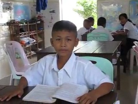 Avec les élèves de Sambath