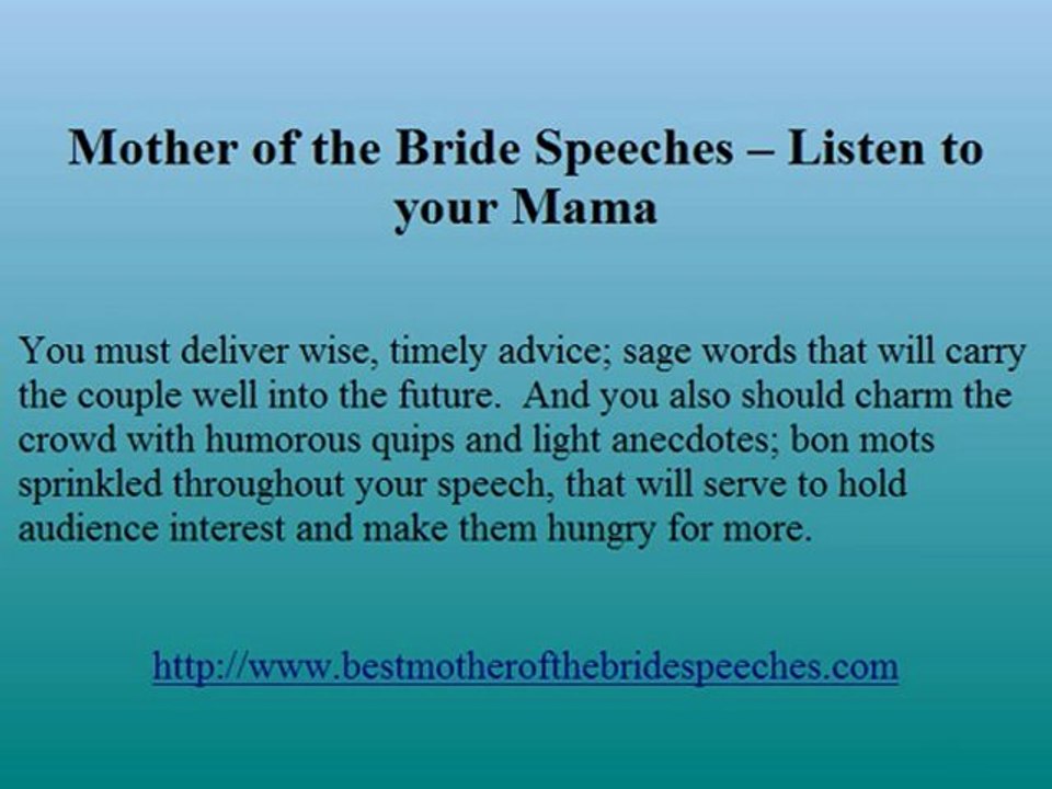 Wedding Toasts Mother of Bride Needs to Write for Her Daughter’s Wedding