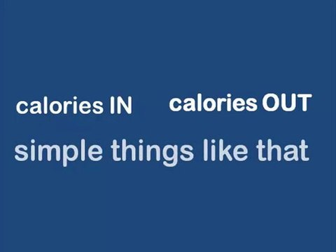London personal trainer explains the basic rule of fat loss