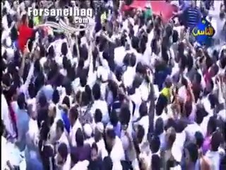 لحظة خروج الشيخ يعقوب من مسجد الفتح بالاسكندرية