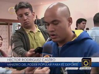 Ministro del Poder Popular para el Deporte habla sobre el dopaje