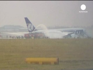 Aterrizaje forzoso en el aeropuerto de Varsovia