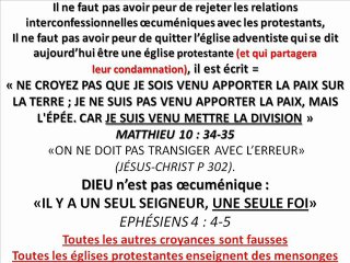 LA CONFÉRENCE GÉNÉRALE ADVENTISTE N'EST PLUS LA VOIX DE DIEU