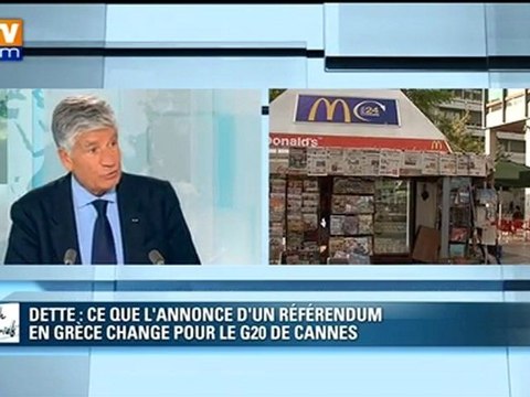 Maurice Lévy et Jean-Luc Mélenchon