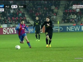 FCB 4-0 Plzen : Messi's 3rd goal