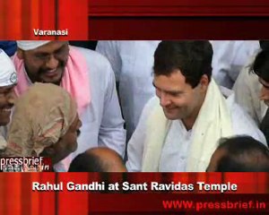 1st Nov. 2011,Rahul Gandhi at Sant Ravidas Temple