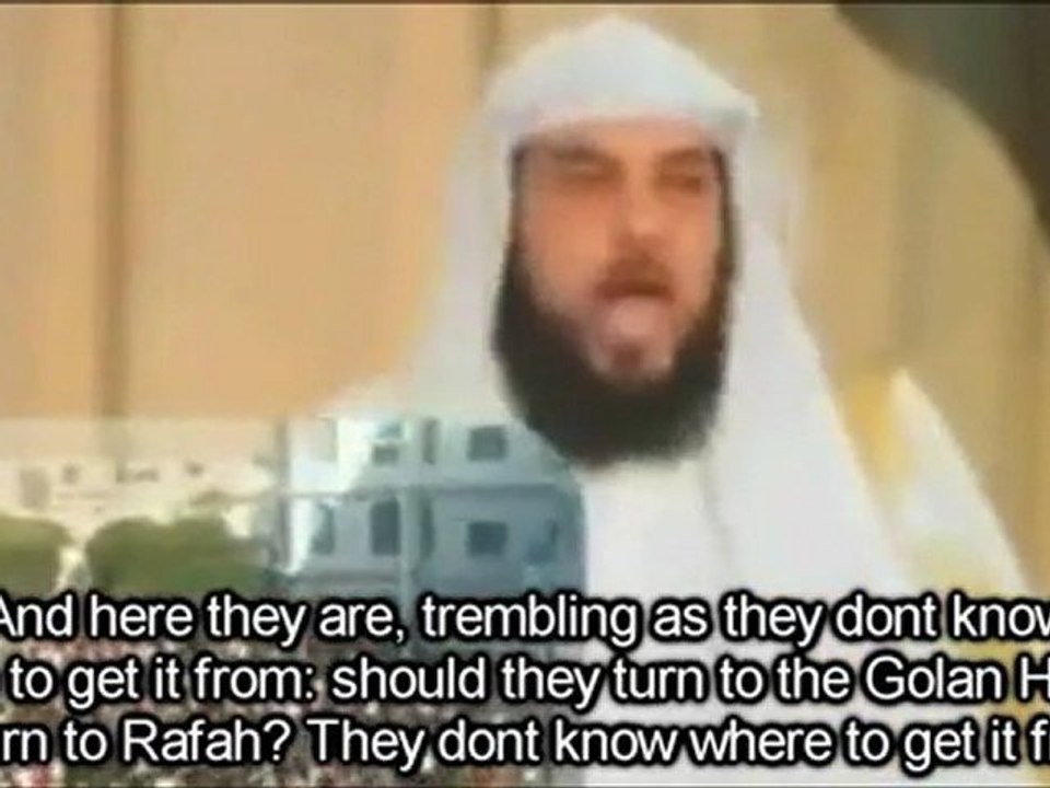 Sh Muhammad 'Arifi on the uprisings, Muslim youth, Israel and signs of Khilafah's return (Oct. 2011)