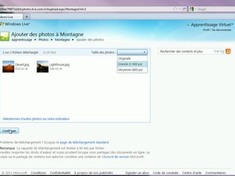 Office web apps - gestion d'un album photo