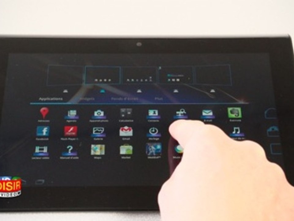 Tablette Sony S - Prise en main