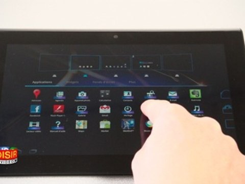Tablette Sony S - Prise en main