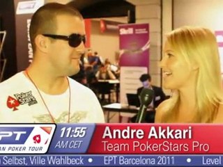 EPT Barcelona 2011: Welcome to Day 1a with Andre Akkari - PokerStars.com