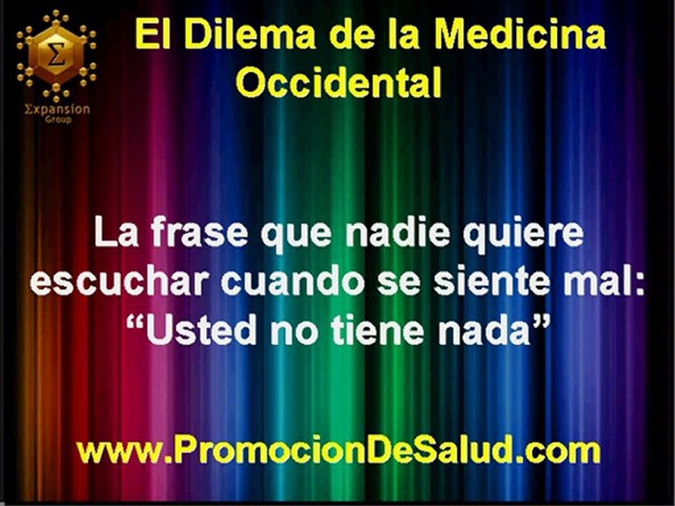 CONOCES EL DILEMA DE LA MEDICINA ALOPATICA U OCCIDENTAL (NUTRICION Y SALUD)