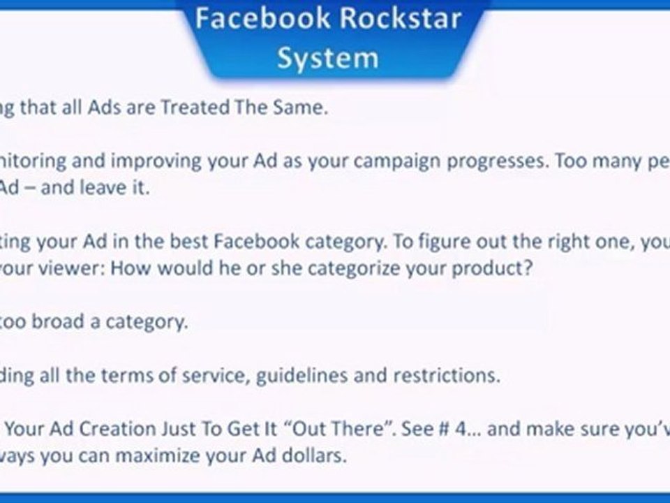 Make Money On Facebook - Free Video Training Lesson 7 Avoid These Mistakes