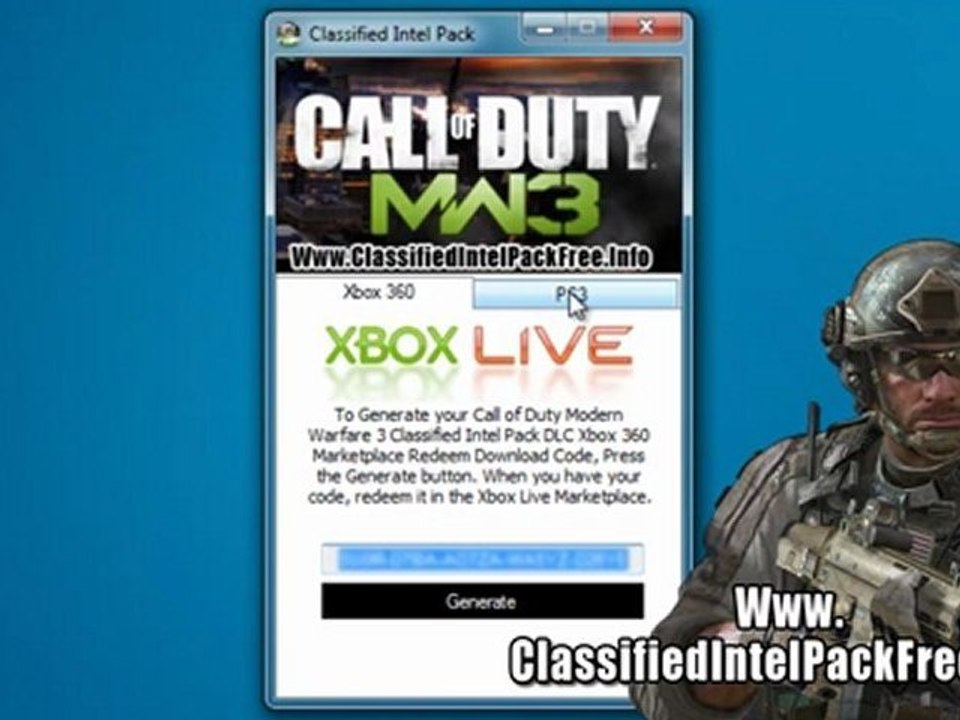 Modern Warfare 3 Classified Intel Pack DLC Leaked on Xbox 360 / PS3!!