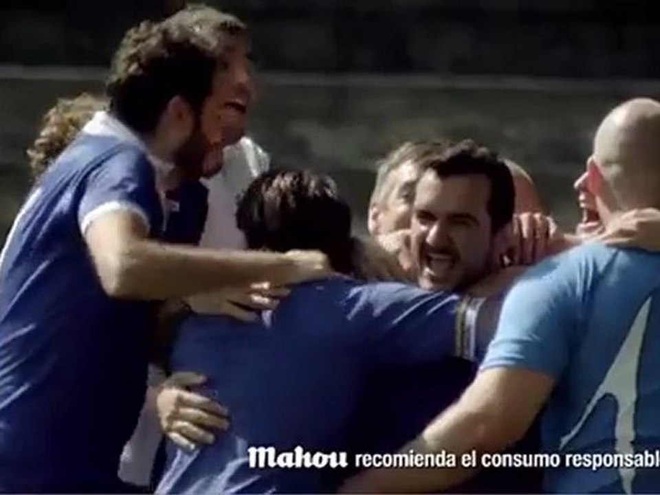 Arbeloa, publicité bière Mahou (Espagne, novembre 2011)