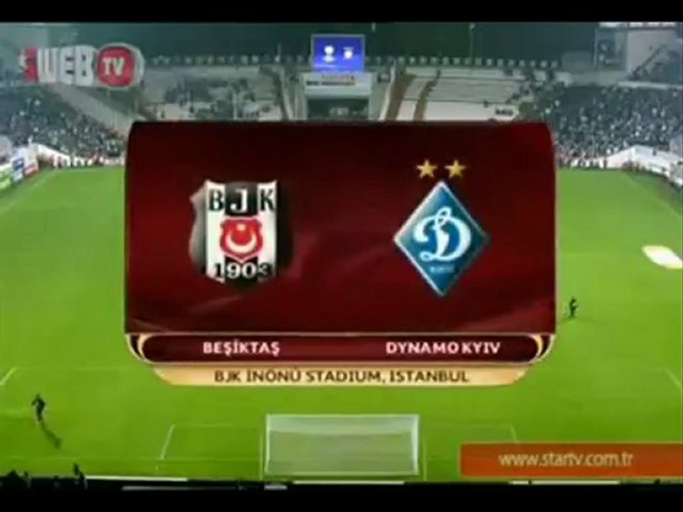 Beşiktaşk-Dinamo Kiev MAÇ ÖZETİ 1-0