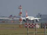 Turkish Airlines Boeing 777-300 FC Barcelona Take off at Tokyo