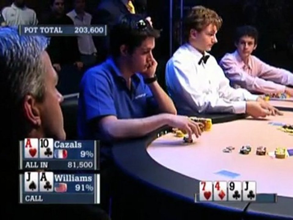 EPT 2 - Cazals has a lucky escape vs Williams