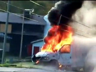 AMBULANCE EXPLODES: Huge Oshawa blast caught on film