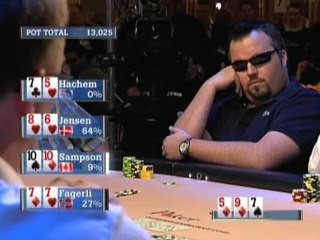 Joe Hacehem Jensen vs Fagerli  vs Sampson  - EPT 2 Copenhagen - PokerStars.com