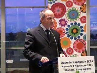Discours de Marc Lecerf lors de l'ouverture du magasin Ikea