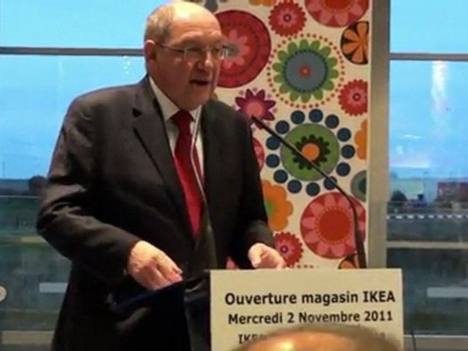 Discours de Philippe Duron lors de l'ouverture du magasin Ikea