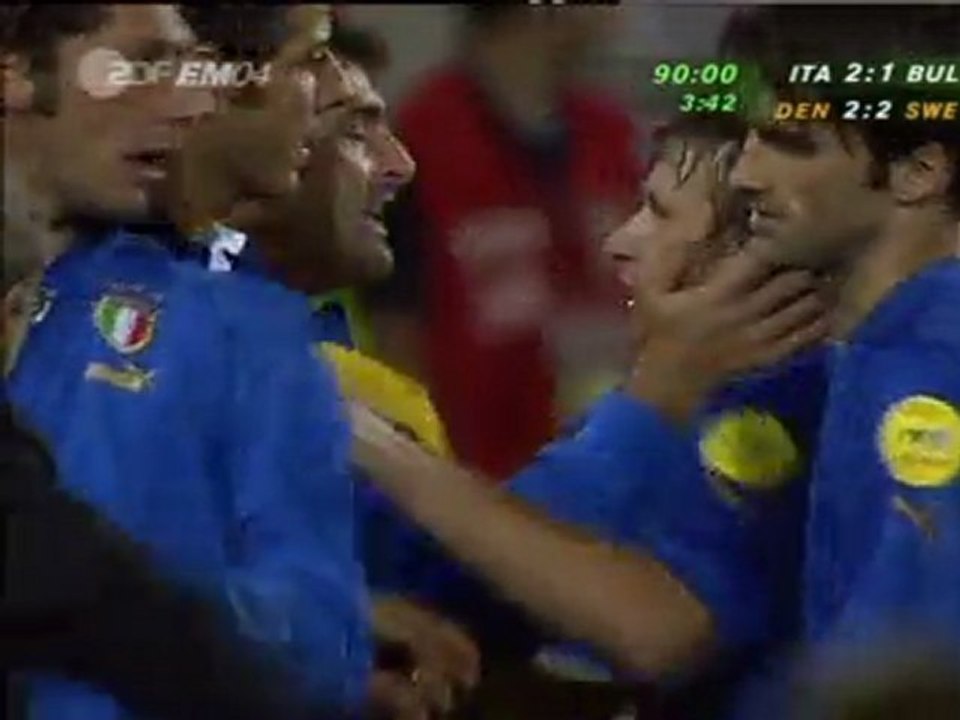 Cassano, Italie 2-1 Bulgarie 2004