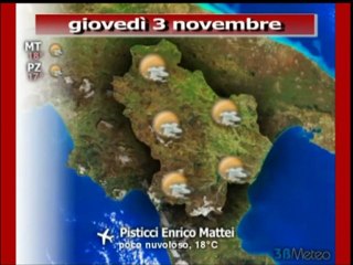 Previsioni del tempo, giovedì 3 novembre