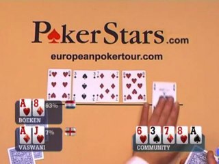 Noah Boeken Exclusive - EPT 1 - Boeken takes a big pot vs Vaswani  PokerStars.com