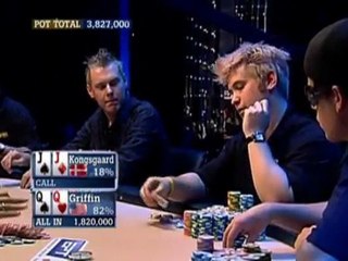 Gavin Griffin GavinGriffin -EPT 3 - Griffin all-in and Kongsgaard crushed -  PokerStars.com
