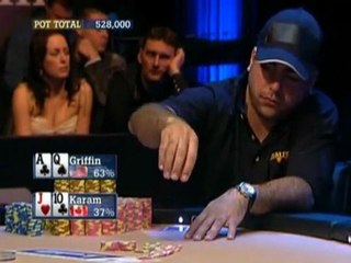 Gavin Griffin GavinGriffin - EPT 3 - Griffin bets the flop and wins vs Karam -  PokerStars.com