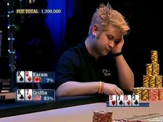 Gavin Griffin GavinGriffin -EPT 3 - Griffin takes a big pot vs Karam -  PokerStars.com