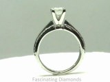 FDENS3013PRR new    Princess Cut Diamond Engagement Ring In Pave Setting