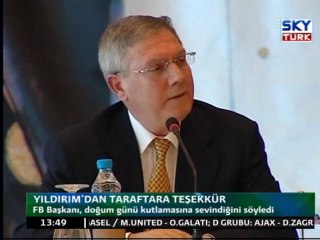 Yıldırım'dan Taraftara Teşekkür