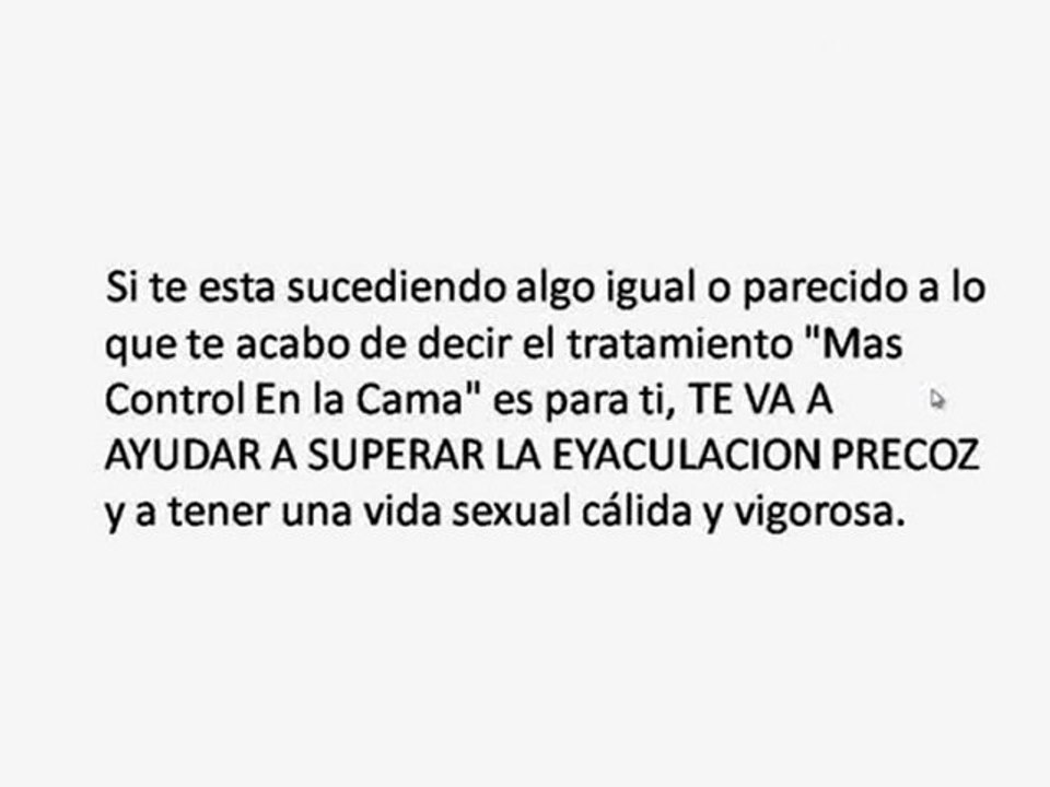 Eyaculacion Precoz Tratamiento