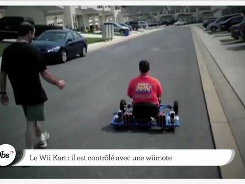 Zapping décalé : un kart contrôlé avec une wiimote