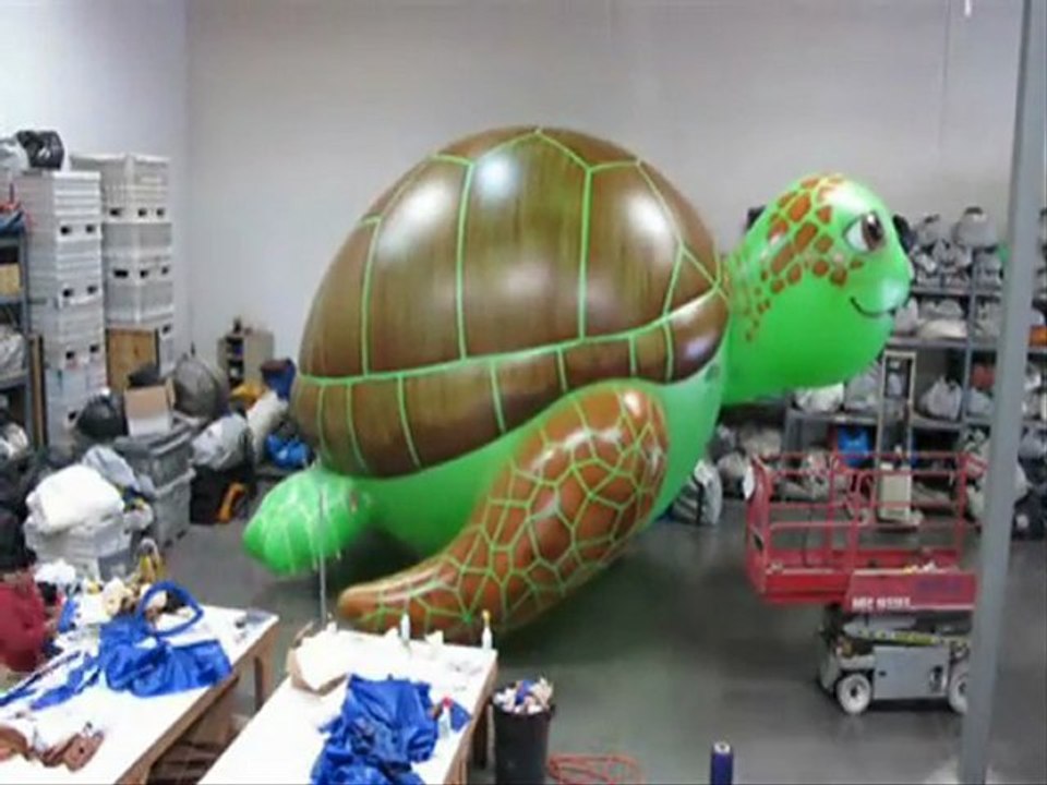 Painting a Giant Parade Balloon