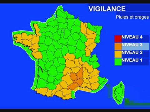 Météo 3 novembre 2011: Vigilance épisode cévenol