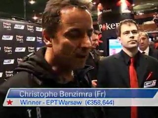 EPT 6 Warsaw Day 5 Benzimra wins title European Pokerstars.com