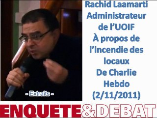 Interview de Rachid Laarmati (UOIF) à propos de l'incendie de Charlie Hebdo