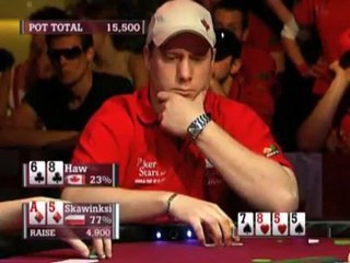 WCP III - Haw and Skawinski tussle PokerStars.com