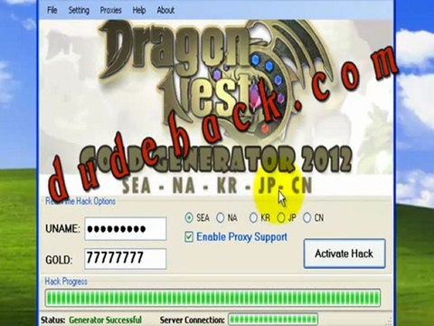 Dragon Nest GOLD CHEAT 2011 V1.02- Working and Fully functional in SEA and NA