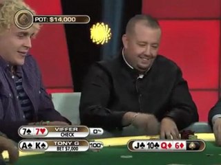 The Big Game - Tony G and Viffer Swap Cards, Week 9, Hand 55 (Web Exclusive) - PokerStars.com